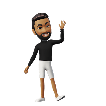 Waving avatar of Girish saying hi
